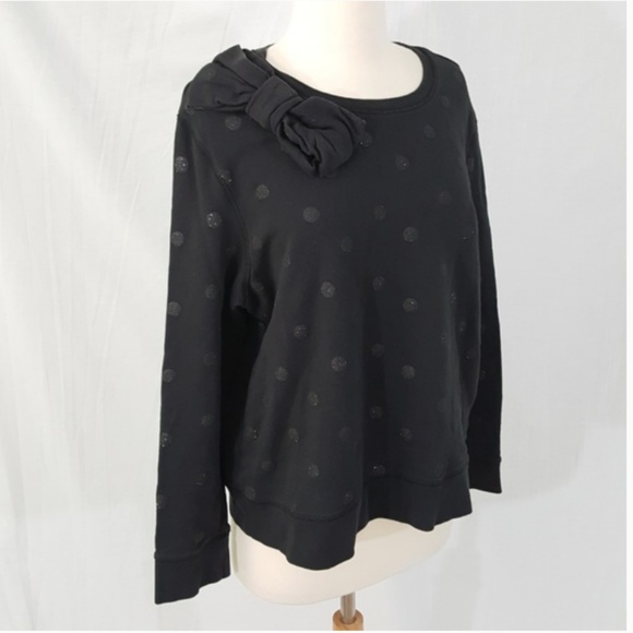 kate spade glitter dot bow sweater size xl - Picture 4 of 7